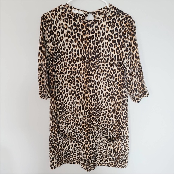 EQUIPMENT Aubrey Silk Dress Leopard Print S - Picture 5 of 7